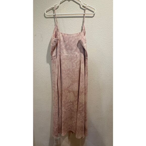 Madewell Pin Dot Floral Wisteria Dove (Re)sourced Crepe Cami Wrap Dress Size M - Picture 3 of 8